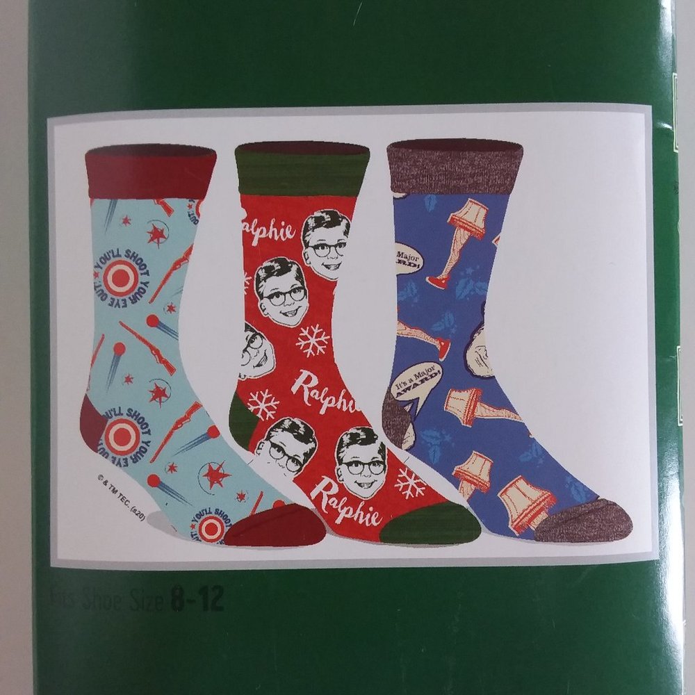 A Christmas Story Crew Socks Set of 3